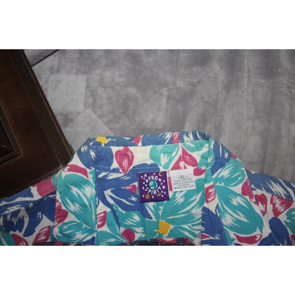 Lot of 2 Pro Spirit Hawaiian Shirts Men's XL Cotton Atomic‎ Vintage Button Ups - Picture 5 of 11